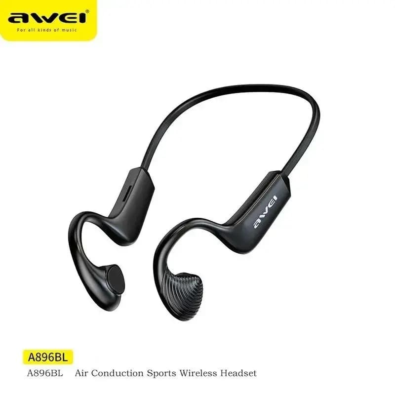 Awei A896 Air Conduction Wireless Bluetooth Neckband HiFi Stereo Sound With Built-In Mic