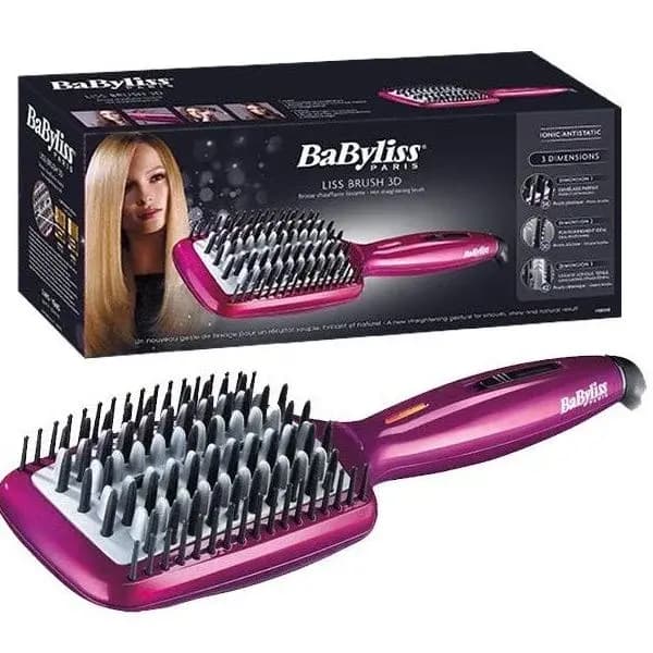 Babyliss Fuchsia Ionic Hair Straight Brush - BABHSB100SDE