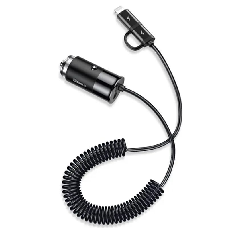 Baseus 2 in 1 USB Car Charging Adapter (CCALL-EL01)