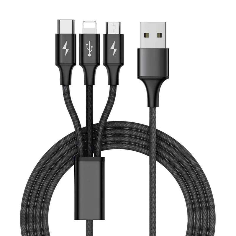 Baseus 3 in 1 Universal Multi USB Cable (CAMLT-SU01)