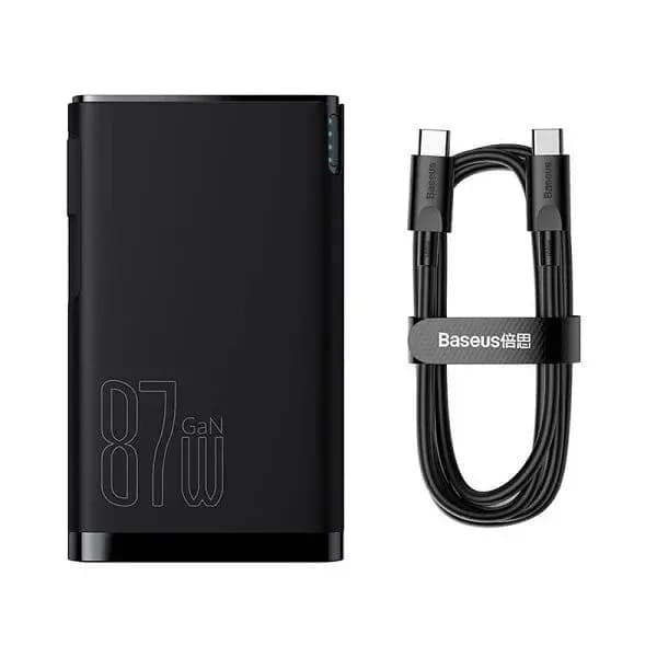Baseus 87W Power Station 4 Hybrid GaN Power Bank Adaptor (10000mAh)