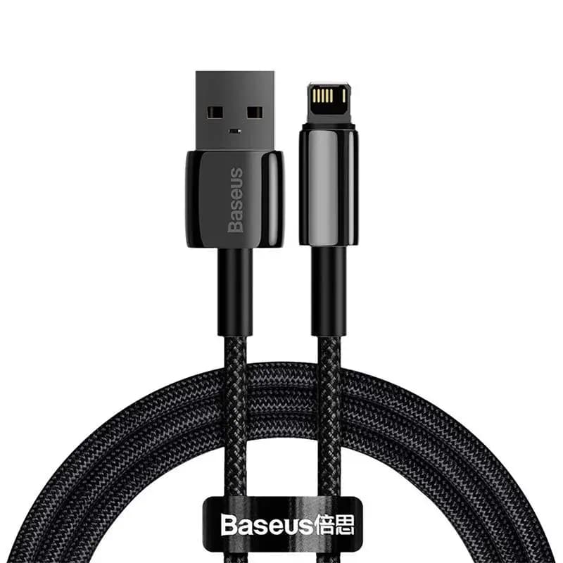 Baseus CALWJ-A01 Tungsten Gold Fast Charging Data Cable USB to iP (2.4A 2m/ 6.6 feet)