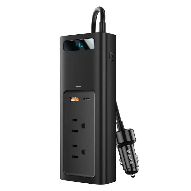Baseus CRNBQ-02 In-car Inverter 150W Power Strip