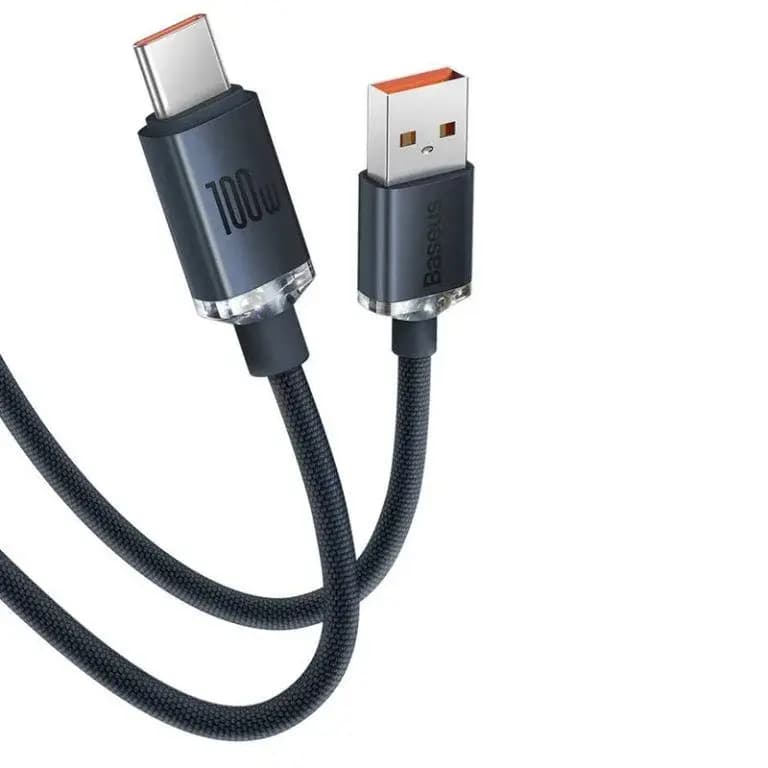 Baseus Fast Charging Data Cable USB to Type C 100W (Crystal Shine Series)
