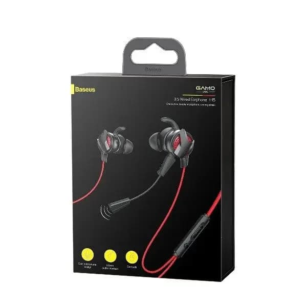 Baseus GAMO NGH15-91 In-ear Wired Red-Black Earphone