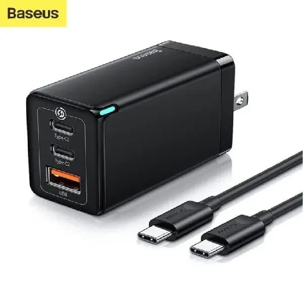 BASEUS GaN3 Pro Fast Charger 65W with Type C Cable