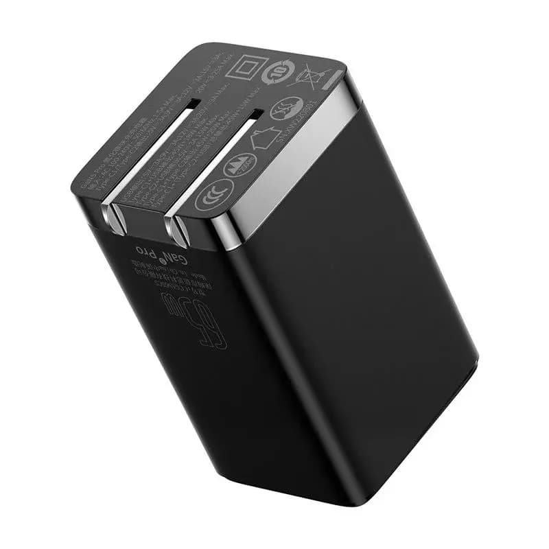 Baseus GaN5 Pro 65W Fast Charger ( 2XType-C 1X USB)