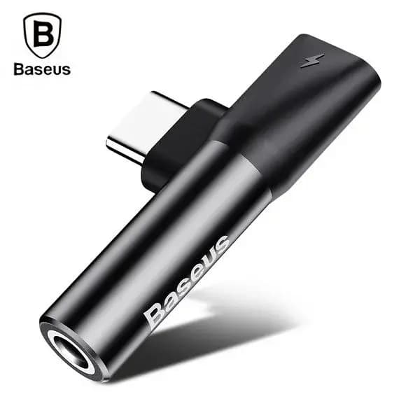 BASEUS L41 Type C Male to Type C + 3.5mm Female Adapter Converter