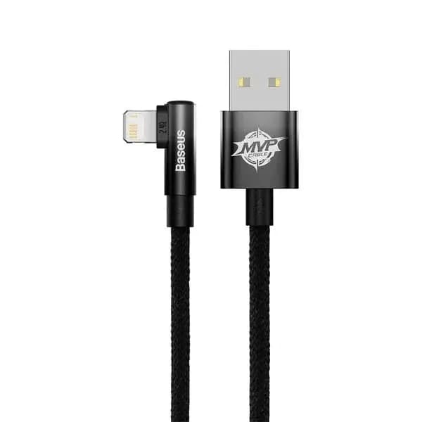 Baseus MVP 2 Elbow-shaped Fast Charging Data Cable USB to iPhone 2.4A