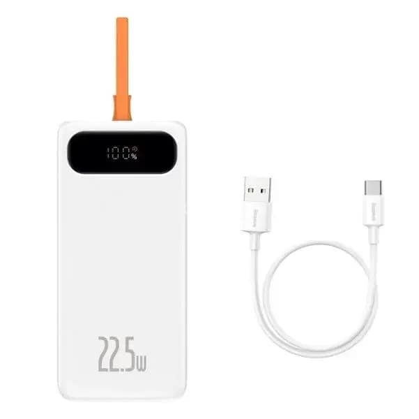 Baseus Power Bank Digital Display 10000mAh 22.5W With Built in Type-C Cable