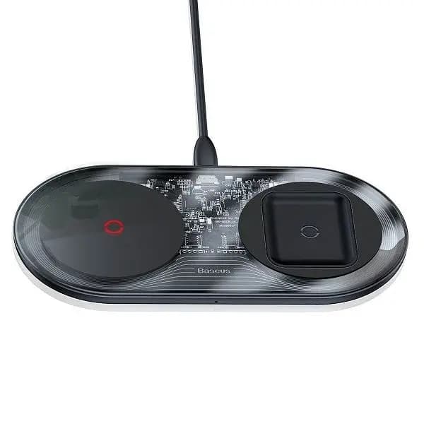 Baseus Simple 2-in-1 Wireless Charger Turbo Edition with 24W Adapter Cable (BS-W508)
