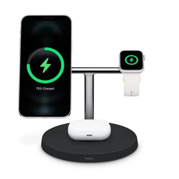 Belkin BOOST CHARGE PRO 3-in-1 Wireless Charger with MagSafe
