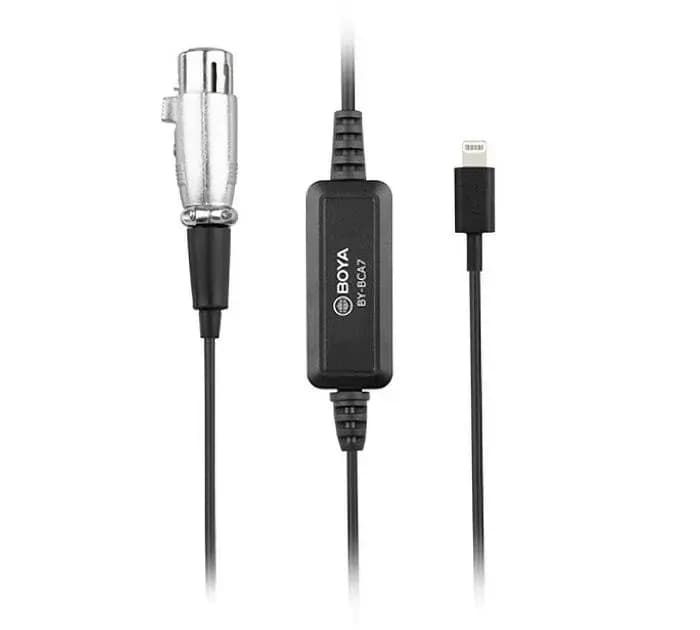 BOYA BY-BCA7 XLR to Lightning connector Microphone Cable