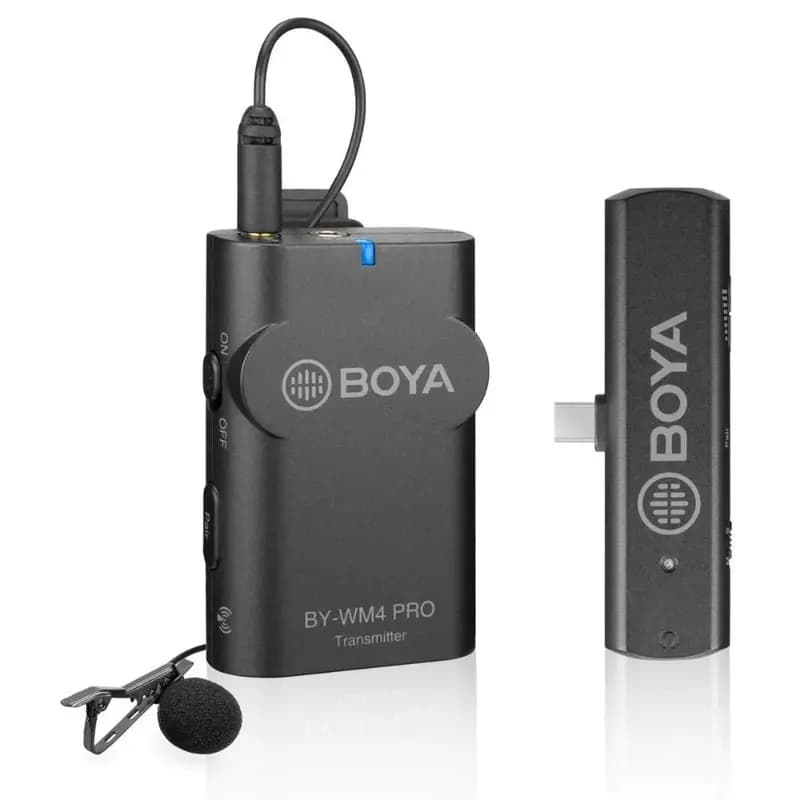 BOYA BY-WM4 PRO-K5 Digital Wireless Omni Lavalier Microphone System for USB-C Devices (2.4 GHz)