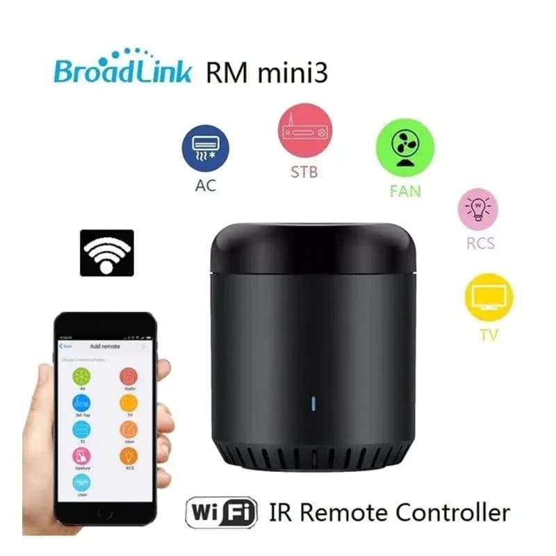 Broadlink RM Mini 3 Black Bean- Control All IR Devices with Smartphone, Universal IR Smart Remote Controller