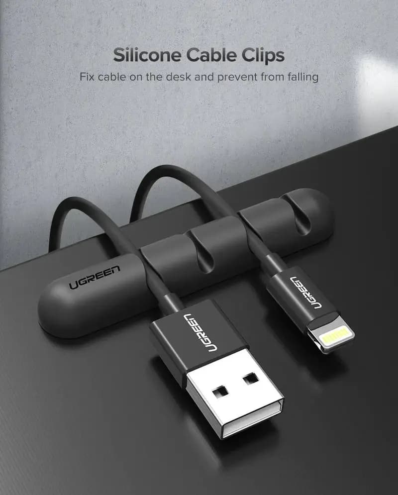 Cable Management Clips- Ugreen Cable Organizer (2pcs Pack)