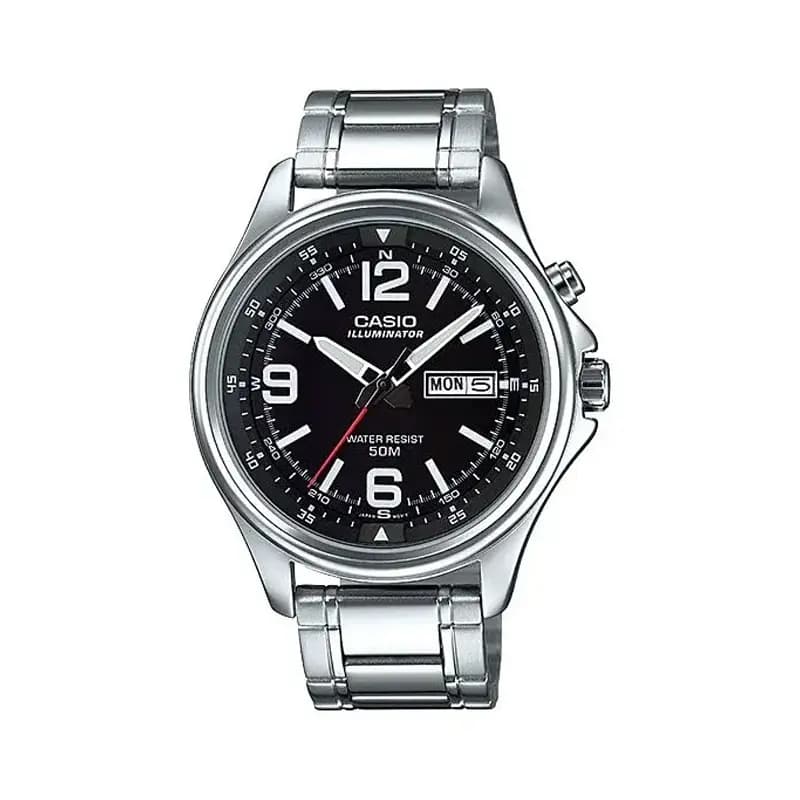 Casio Black Dial Watch (MTP-E201D-1BV)