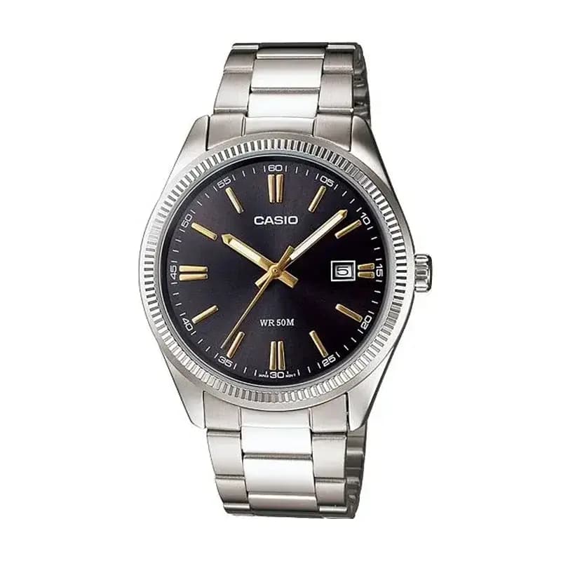 Casio Black dials casual watches for men (MTP-1302D-1BV)