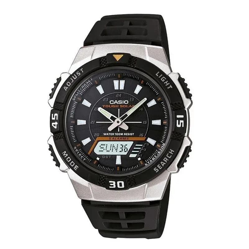 Casio Dual Time (Analog+Digital) Men's AQ-S800W-1EV Black Resin Quartz Watch