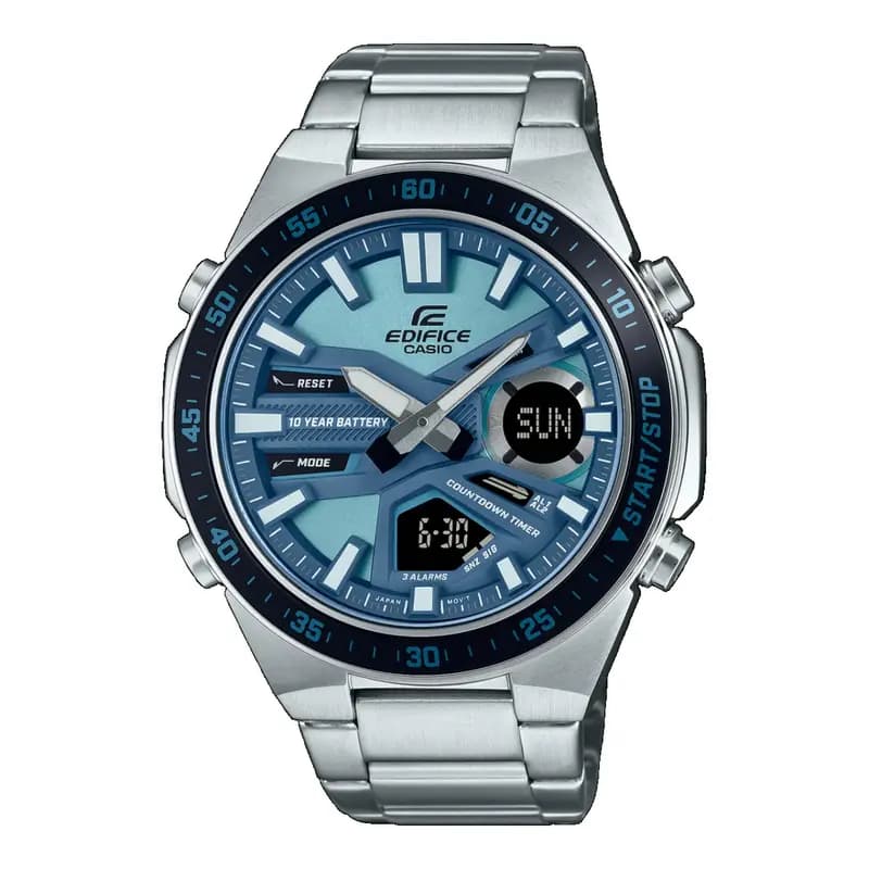 Casio Edifice Analog-Digital Blue Dial Men's Watch| EFV-C110D-2B