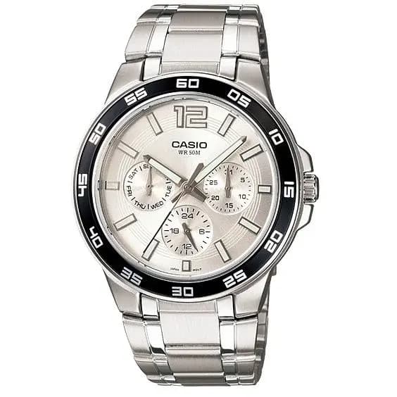 Casio Elapsed time bezel watches for men (MTP-1300D-7A1V)