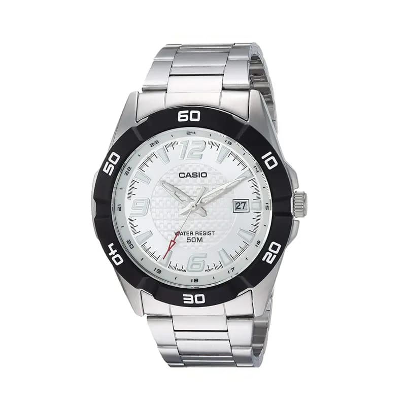 Casio Enticer Analog White Dial Men's Watch - MTP-1292D-7AVDF