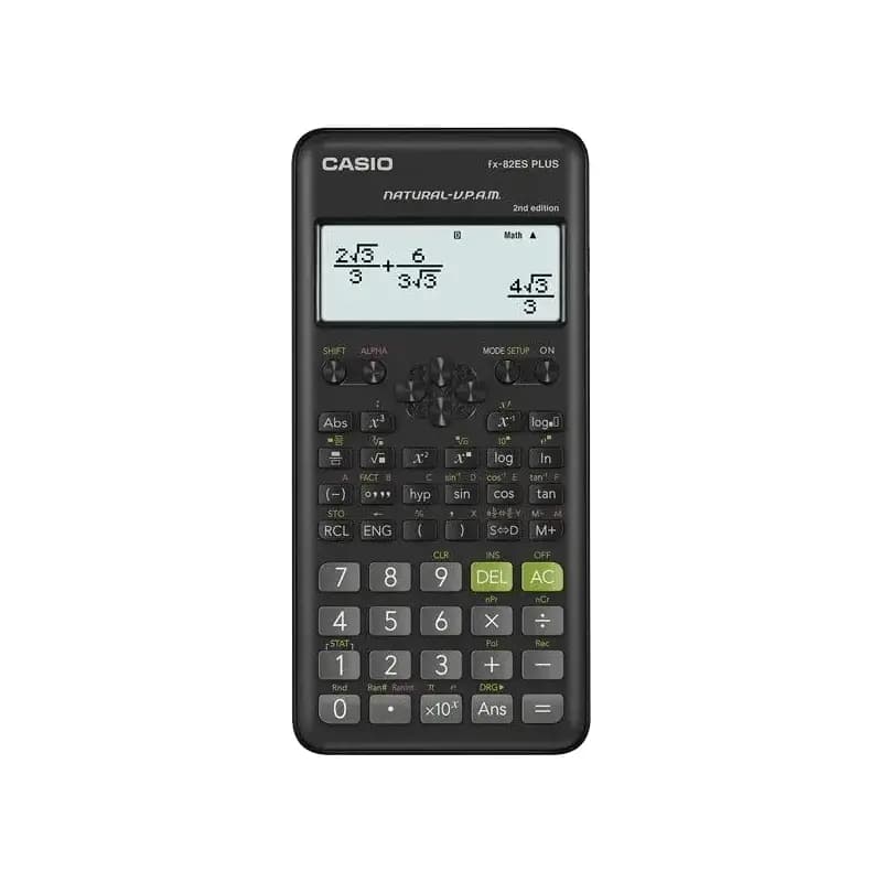 Casio FX-82ES Plus 2nd Edition - Non-Programmable Scientific Calculator
