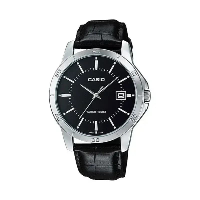 Casio Leather Fashion Watch- MTP-V004L-1A