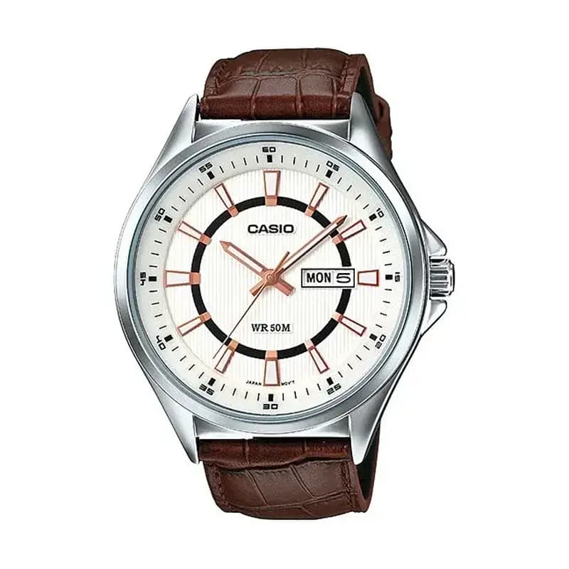 Casio Leather Watch (MTP-E108L-7AVDF)