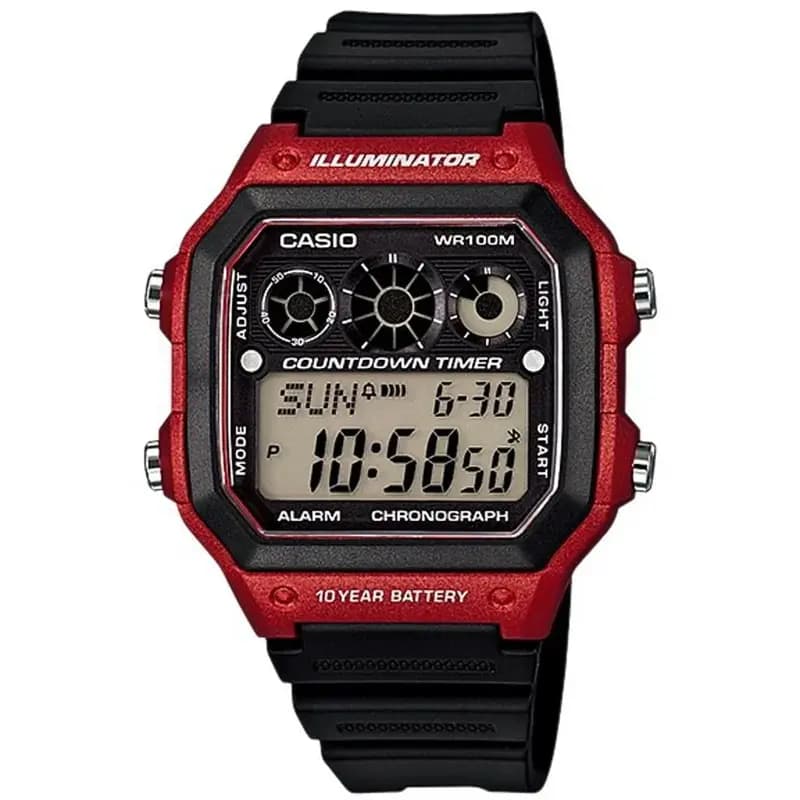 Classical sports watch for men by Casio (AE-1300WH-4AV)