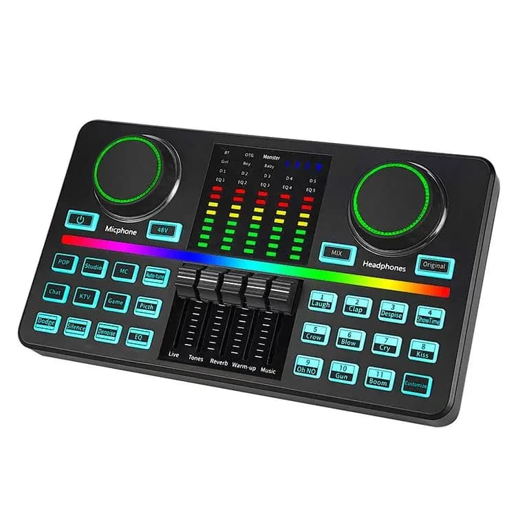 D9 Professional Audio Mixer Live Sound Card Audio Interface
