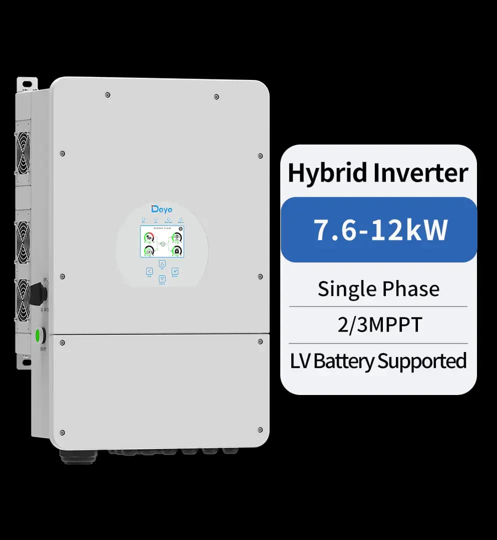 Deye 12KW Single Phase Hybrid Inverter | SUN-12K-SG02LP1-EU-AM3-P