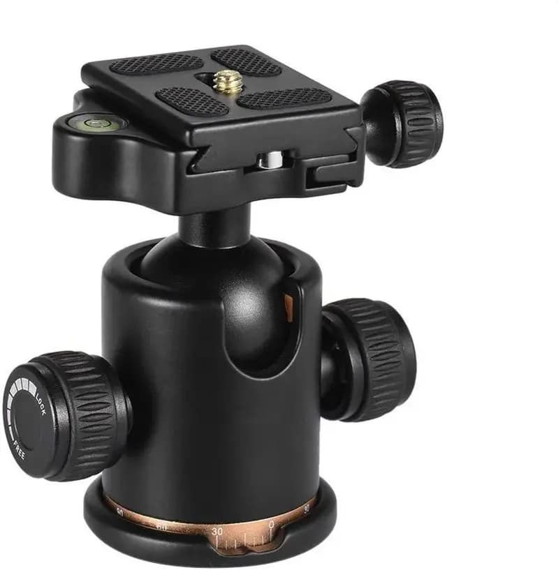 DSLR Camera Tripod Ball Head- 360 Fluid Rotation Max Load 8kg with Quick Release Plate (YGS18)