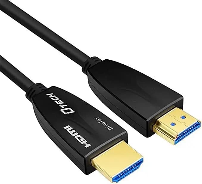 DTECH DT-HF2030 Copper & Fiber Optic HDMI Cable (1.5/3/5/10/15/20/30/40/50 Meter) V2.0 Black