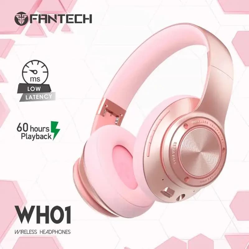 Fantech WH01 Stereo Bluetooth Wireless Gaming Headphone - Sakura & Mint Edition