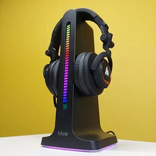 Fifine Ampligame S3 RGB Gaming Headset Stand With Lighting Control