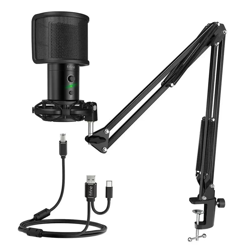 Fifine T683 USB Gaming Streaming Microphone for PC/Mac/Mobile