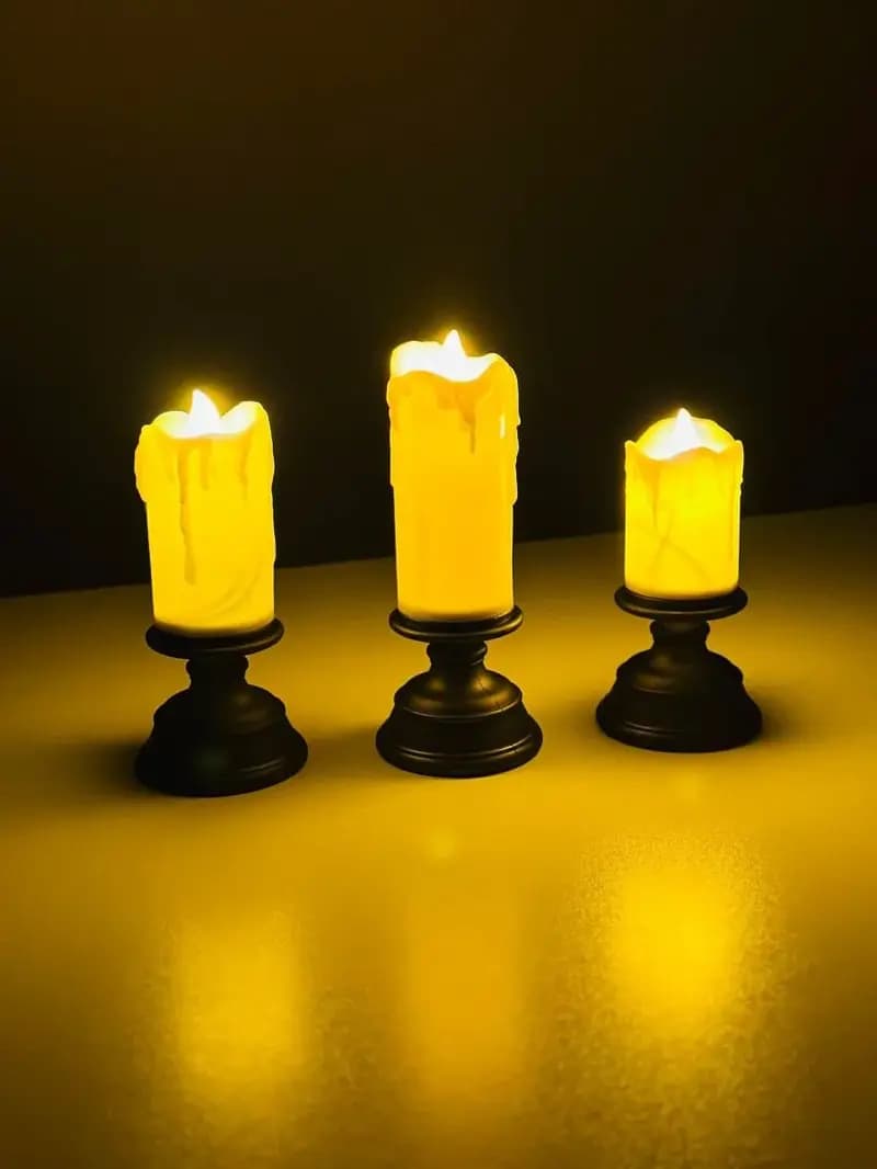 Flameless LED Candle Lights 3-Pcs Pack (Model-CA14)