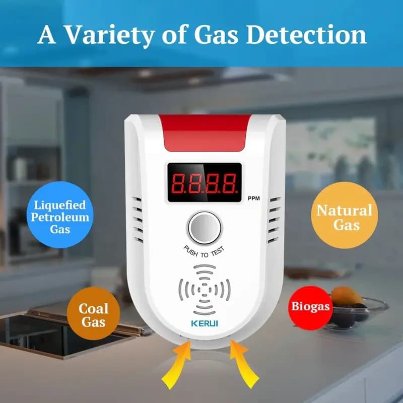 GAS Detector Alarm with Wireless Digital LED Display (KERUI GD13 )