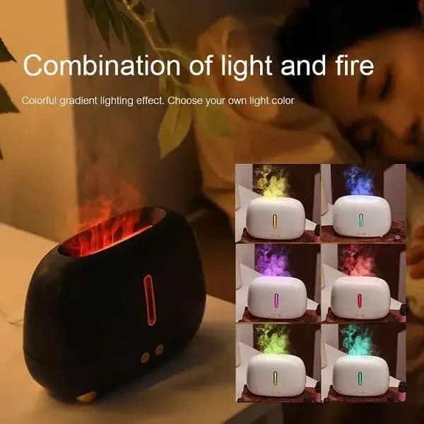 GearUP A318 Flame Aroma Diffuser Air Humidifier (250ml)