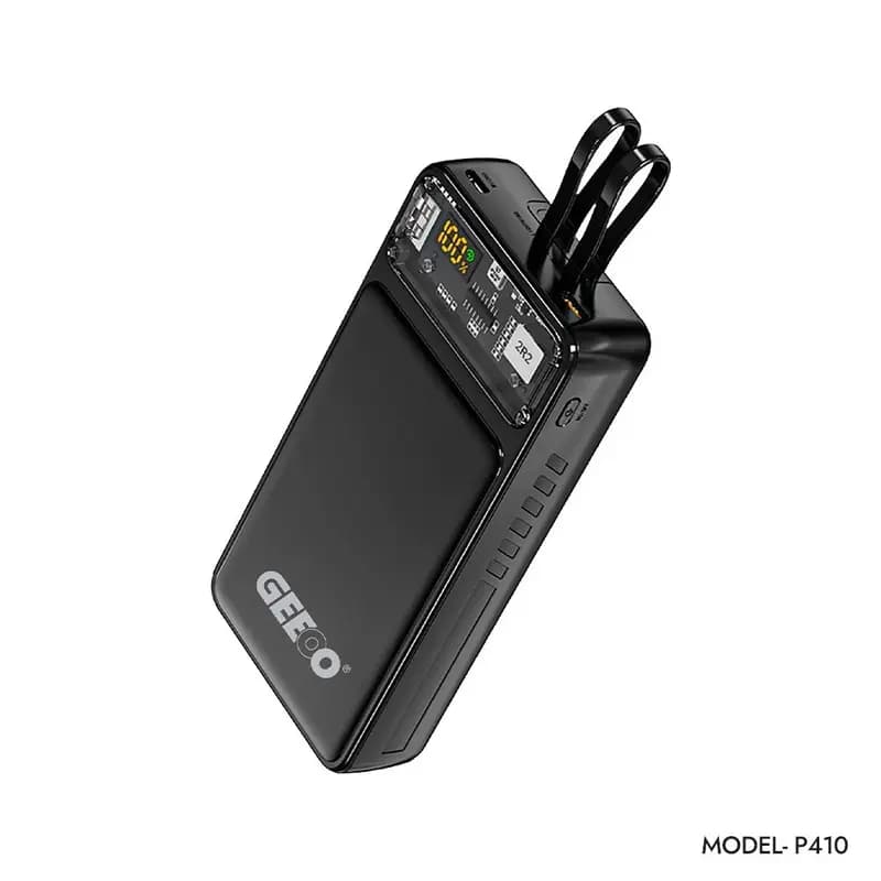 Geeoo P410 22.5W 20000mAh Power Bank with Attached Cable