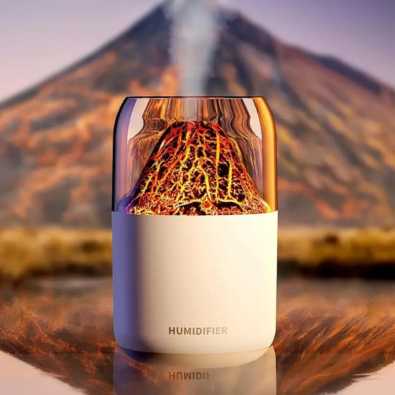 H05 Volcano Air Humidifier with Night Light-180ML