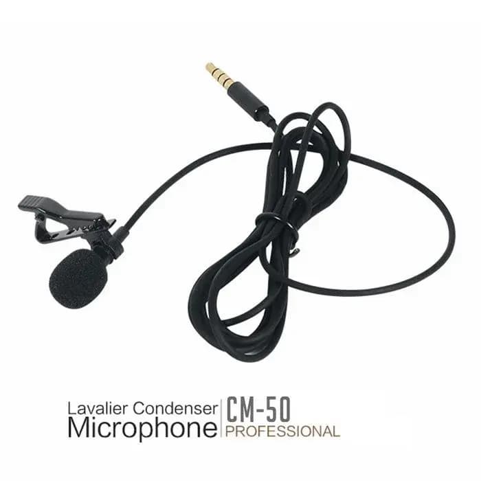 High Performance 3.5mm Lavalier mini Clip Microphone (Odio, CM-50)
