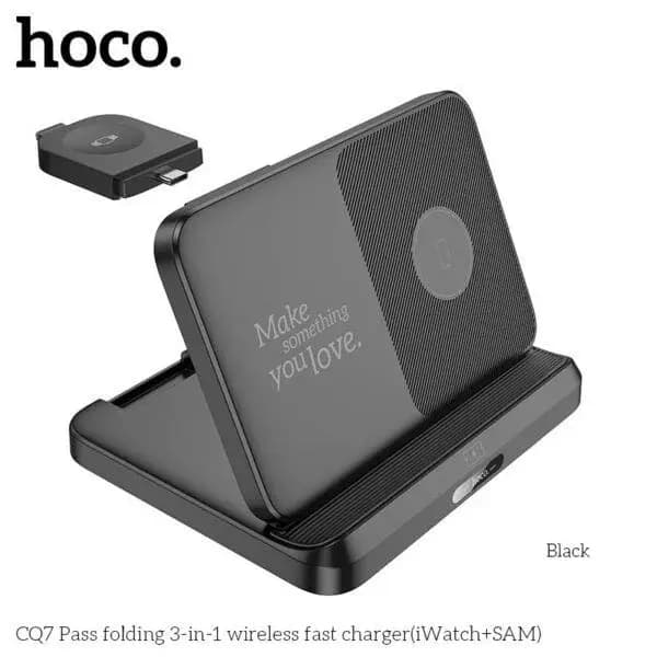 Hoco CQ7 3in1 Wireless Charging Foldable Desktop Stand