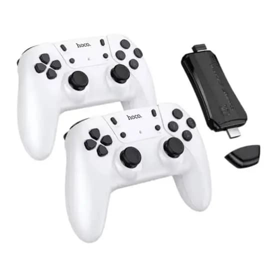 Hoco GA31 Wireless Gamepad Set – Two Controllers + HDMI Game Box for TV & PC