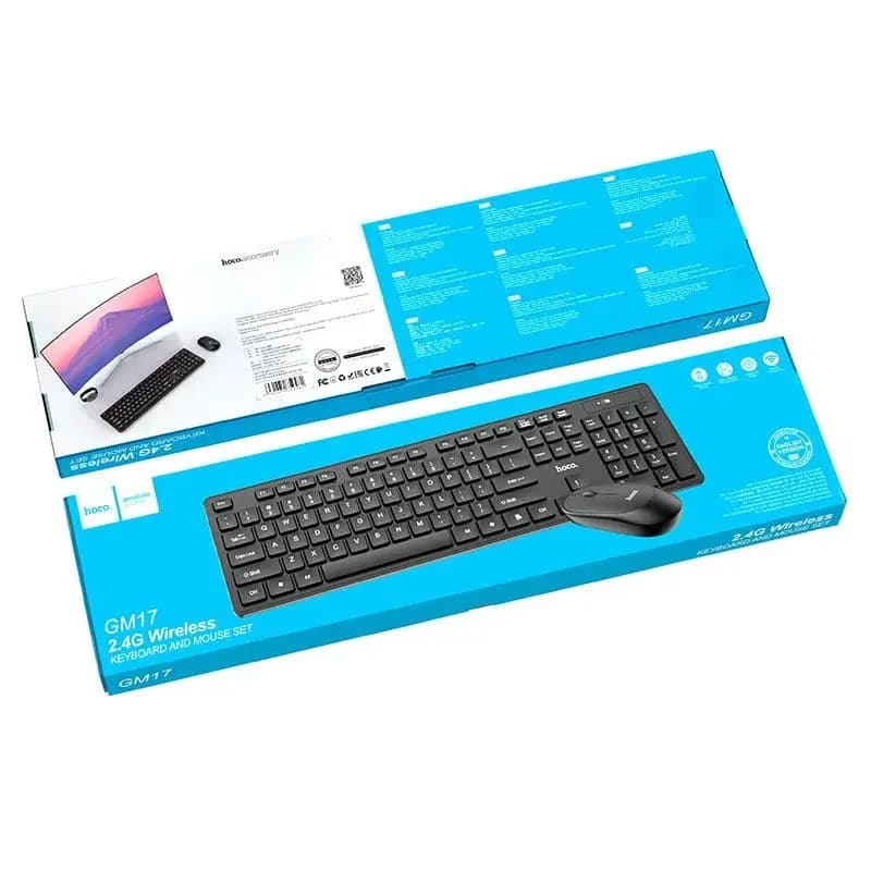 Hoco GM17 Wireless Business Keyboard And Mouse Set (English Version)