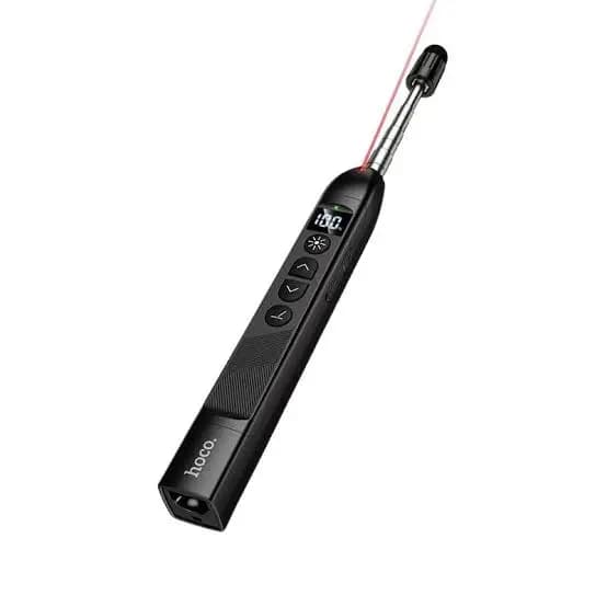 HOCO GM205 3-in-1 Wireless Presentation Remote – Red Laser, Extendable Pointer, Stylus Pen (USB & Type-C Receiver)