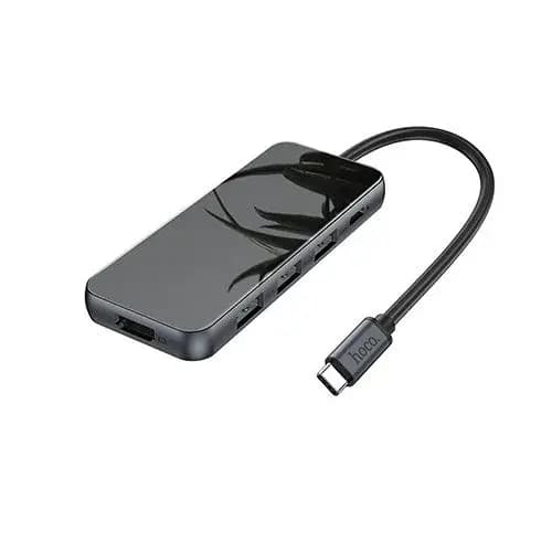 HOCO HB15 5 in 1 Type-C USB Hub With HDMI PD67W USB Adapter