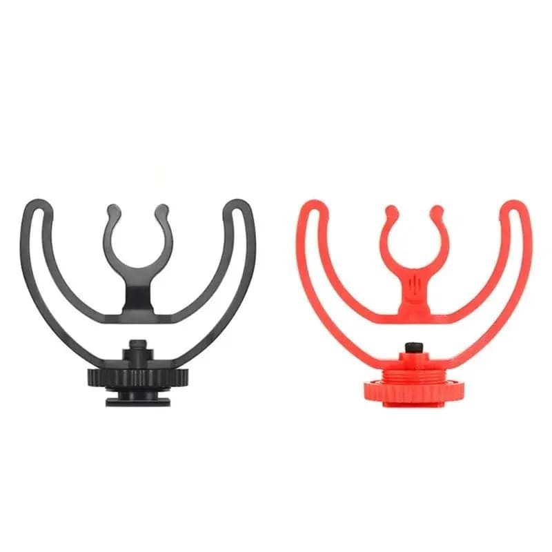 Hot Shoe Shock Mount for BOYA MM1, Rode VideoMicro with Rycote Lyre Bracket for Rode VideoMicro BOYA MM1 Mount Brackets for Cardioid Shotgun Microphone (1Pc)