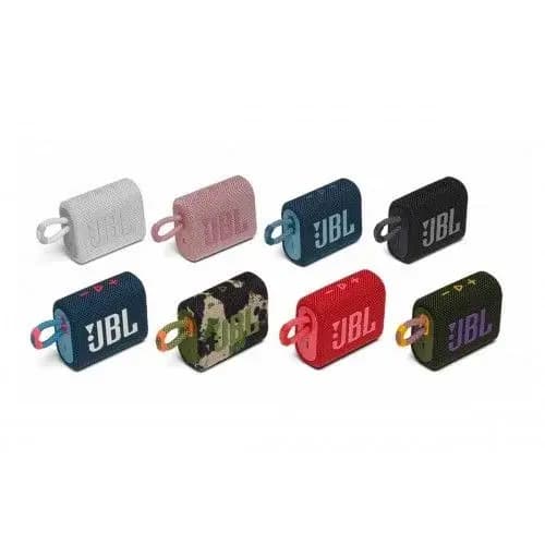 JBL Go 3 Portable Waterproof Bluetooth Speaker (Bluetooth, Built-in Battery, Waterproof and Dustproof Feature)
